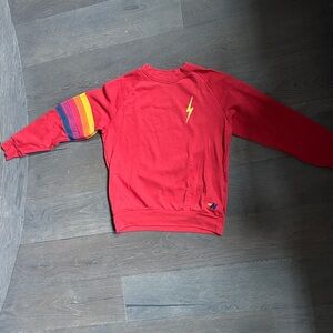 Red Aviator Nation Crewneck Size S.